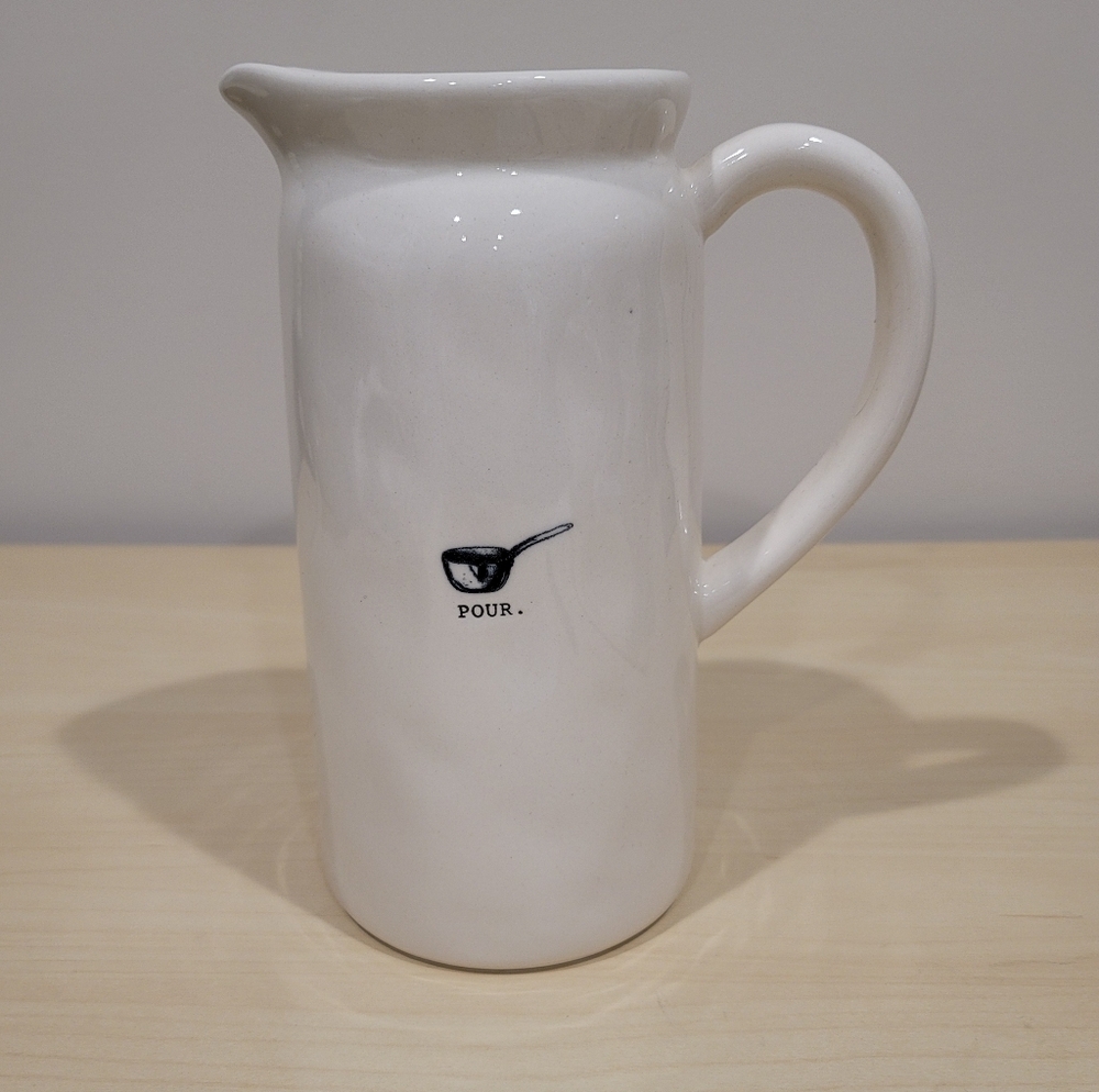 Rae Dunn Artisan Collection by MAGENTA "POUR." Ceramic Glossy Pitcher